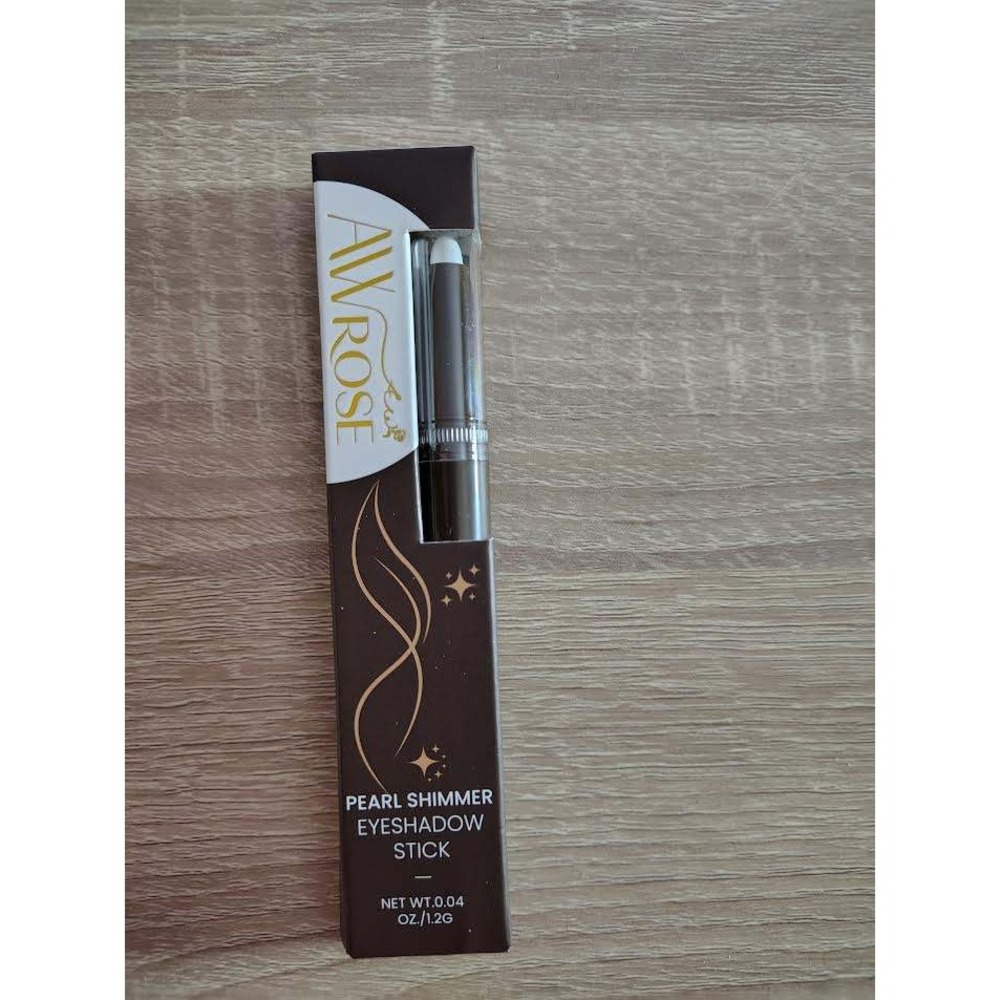 AW‎ ROSE Pearl Shimmer Eyeshadow Stick Dark Brown Creamy Longwear 0.04oz 1.2g